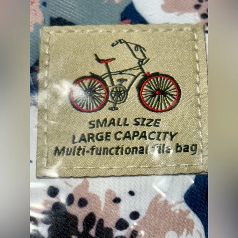 Bicycle Print Multi-Functional Bag